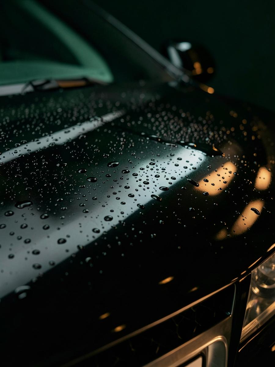Water beading on ceramic-protected automotive paint